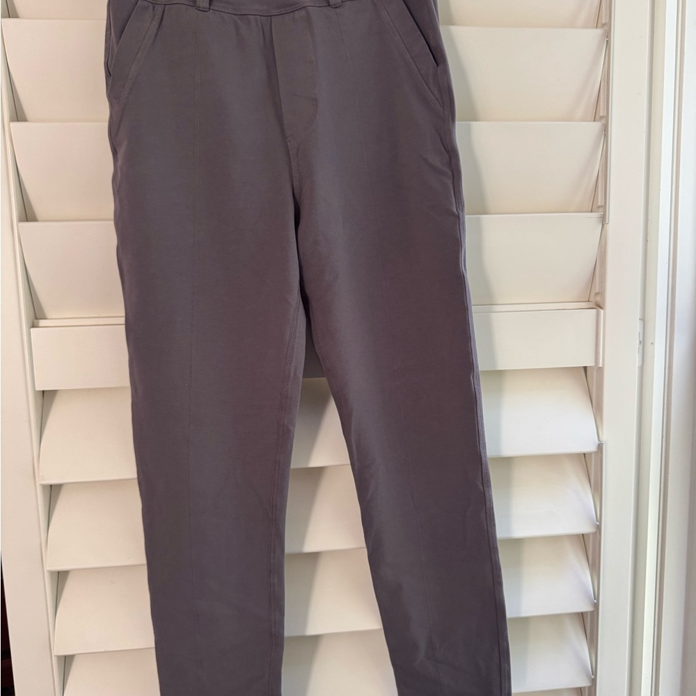Frank & Eileen Gray Ankle Cropped Pants Relaxed Fit
